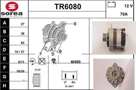 Sera TR6080 - Ģenerators autodraugiem.lv
