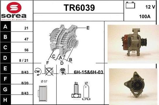 Sera TR6039 - Ģenerators autodraugiem.lv