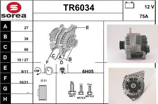 Sera TR6034 - Ģenerators autodraugiem.lv
