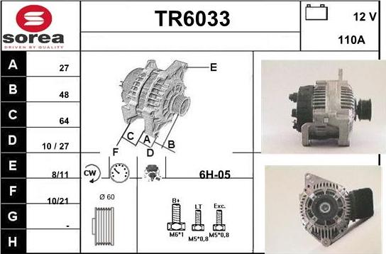 Sera TR6033 - Ģenerators autodraugiem.lv