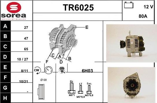 Sera TR6025 - Ģenerators autodraugiem.lv