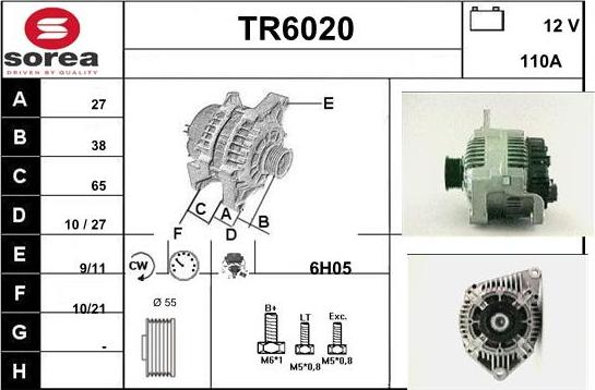 Sera TR6020 - Ģenerators autodraugiem.lv