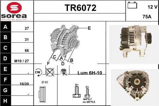 Sera TR6072 - Ģenerators autodraugiem.lv