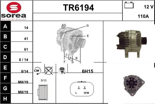 Sera TR6194 - Ģenerators autodraugiem.lv