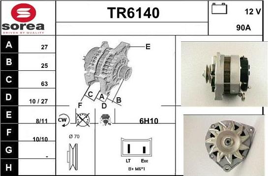 Sera TR6140 - Ģenerators autodraugiem.lv