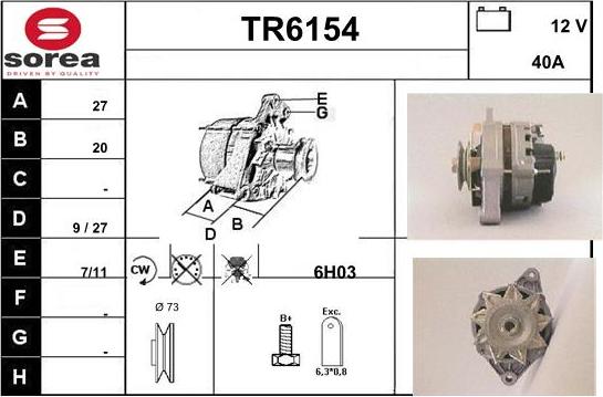 Sera TR6154 - Ģenerators autodraugiem.lv