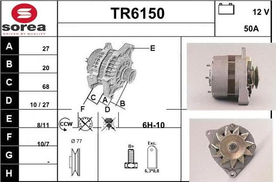 Sera TR6150 - Ģenerators autodraugiem.lv