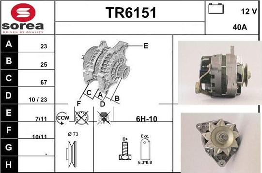 Sera TR6151 - Ģenerators autodraugiem.lv