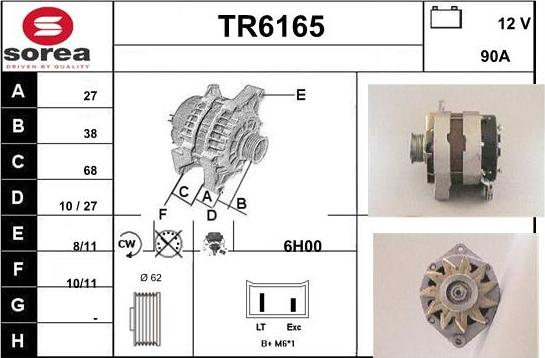 Sera TR6165 - Ģenerators autodraugiem.lv