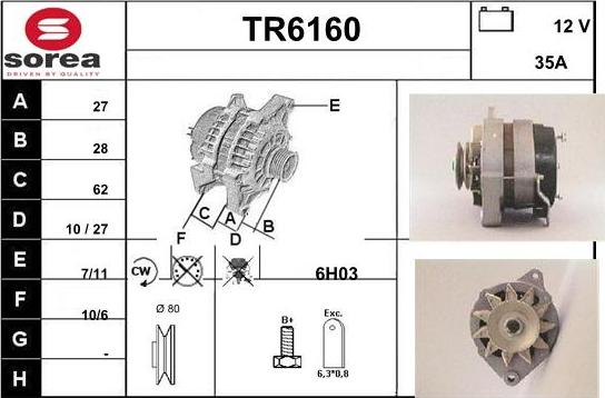 Sera TR6160 - Ģenerators autodraugiem.lv