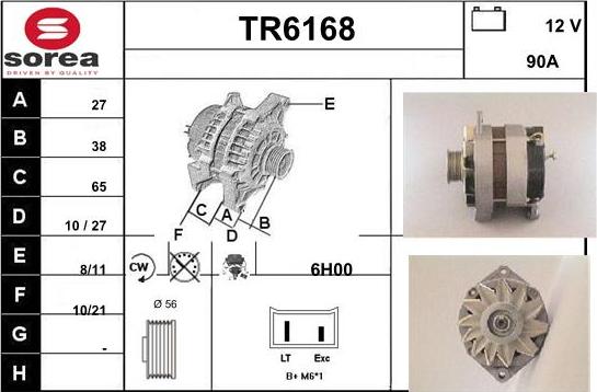 Sera TR6168 - Ģenerators autodraugiem.lv