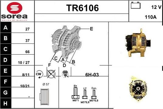 Sera TR6106 - Ģenerators autodraugiem.lv