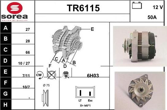 Sera TR6115 - Ģenerators autodraugiem.lv