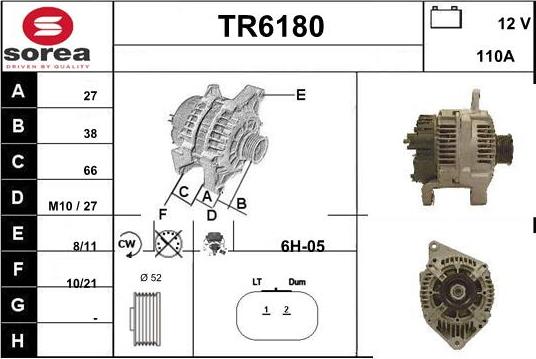 Sera TR6180 - Ģenerators autodraugiem.lv