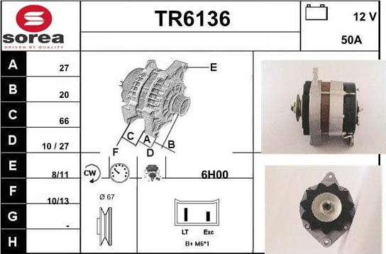 Sera TR6136 - Ģenerators autodraugiem.lv