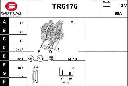 Sera TR6176 - Ģenerators autodraugiem.lv