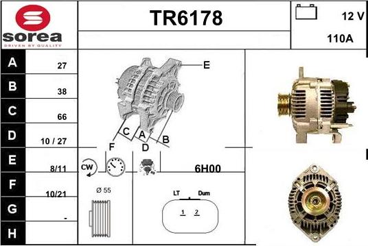 Sera TR6178 - Ģenerators autodraugiem.lv