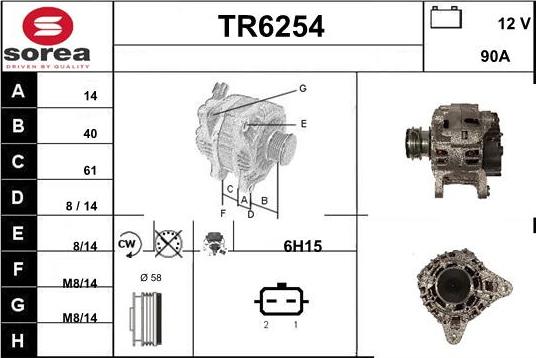 Sera TR6254 - Ģenerators autodraugiem.lv
