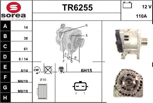 Sera TR6255 - Ģenerators autodraugiem.lv