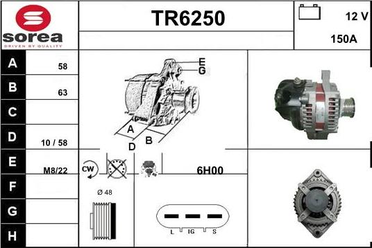 Sera TR6250 - Ģenerators autodraugiem.lv