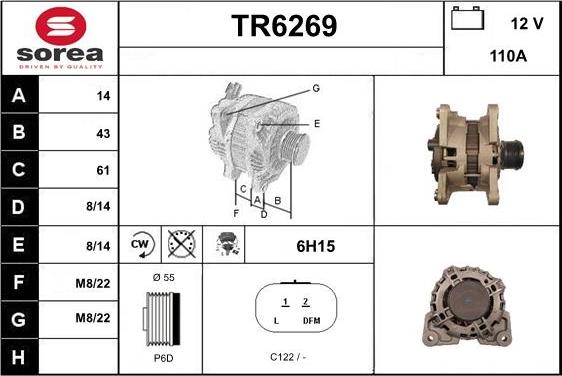 Sera TR6269 - Ģenerators autodraugiem.lv