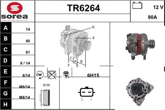 Sera TR6264 - Ģenerators autodraugiem.lv