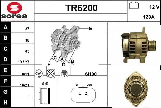 Sera TR6200 - Ģenerators autodraugiem.lv