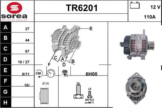 Sera TR6201 - Ģenerators autodraugiem.lv