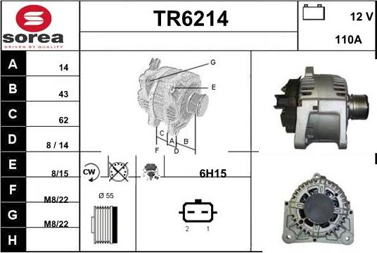 Sera TR6214 - Ģenerators autodraugiem.lv