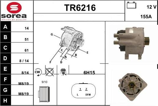 Sera TR6216 - Ģenerators autodraugiem.lv