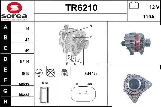 Sera TR6210 - Ģenerators autodraugiem.lv