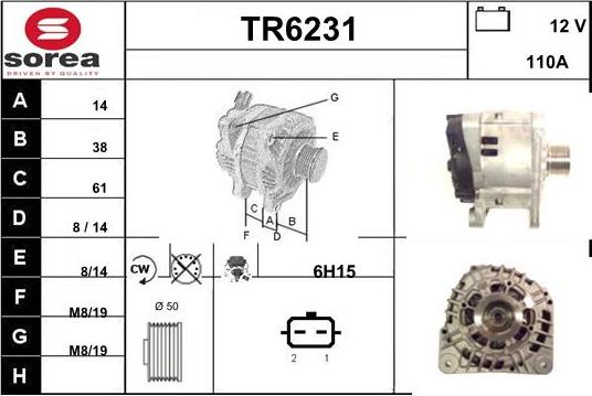 Sera TR6231 - Ģenerators autodraugiem.lv