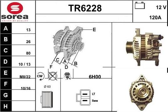 Sera TR6228 - Ģenerators autodraugiem.lv