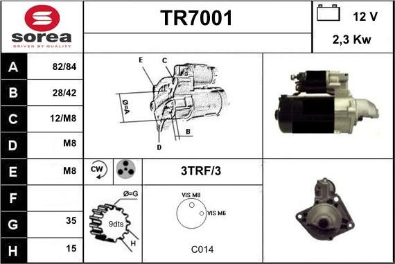 Sera TR7001 - Starteris autodraugiem.lv