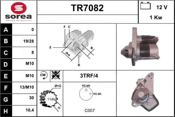 Sera TR7082 - Starteris autodraugiem.lv