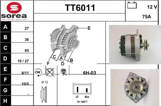 Sera TT6011 - Ģenerators autodraugiem.lv