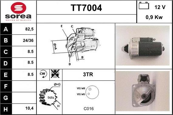 Sera TT7004 - Starteris autodraugiem.lv