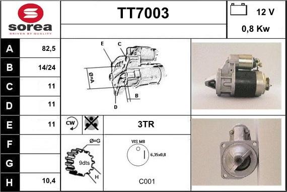 Sera TT7003 - Starteris autodraugiem.lv