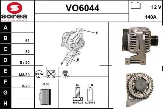 Sera VO6044 - Ģenerators autodraugiem.lv