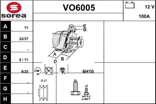 Sera VO6005 - Ģenerators autodraugiem.lv