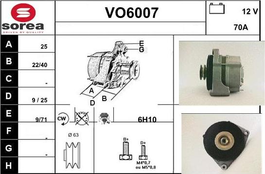 Sera VO6007 - Ģenerators autodraugiem.lv