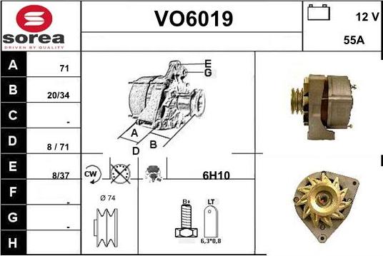 Sera VO6019 - Ģenerators autodraugiem.lv