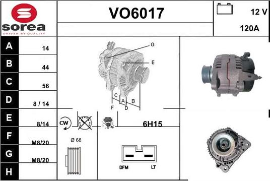 Sera VO6017 - Ģenerators autodraugiem.lv