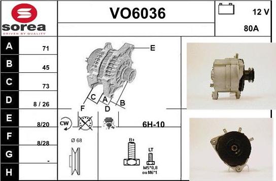 Sera VO6036 - Ģenerators autodraugiem.lv