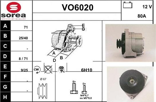 Sera VO6020 - Ģenerators autodraugiem.lv