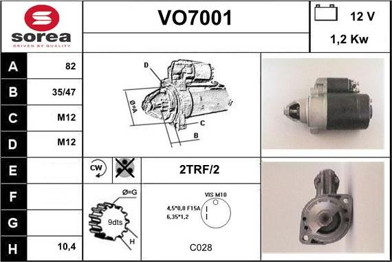 Sera VO7001 - Starteris autodraugiem.lv