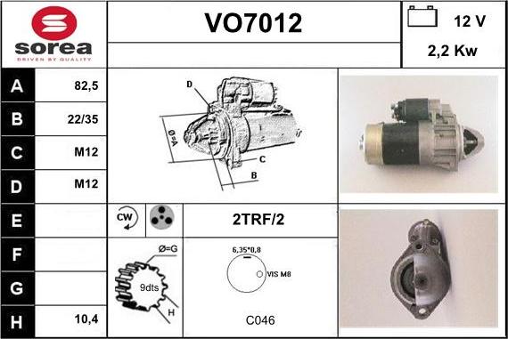 Sera VO7012 - Starteris autodraugiem.lv