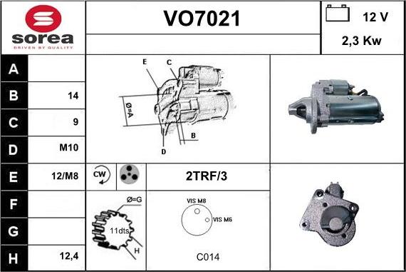 Sera VO7021 - Starteris autodraugiem.lv