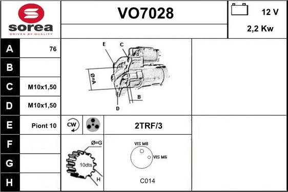 Sera VO7028 - Starteris autodraugiem.lv