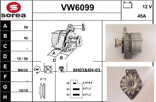 Sera VW6099 - Ģenerators autodraugiem.lv